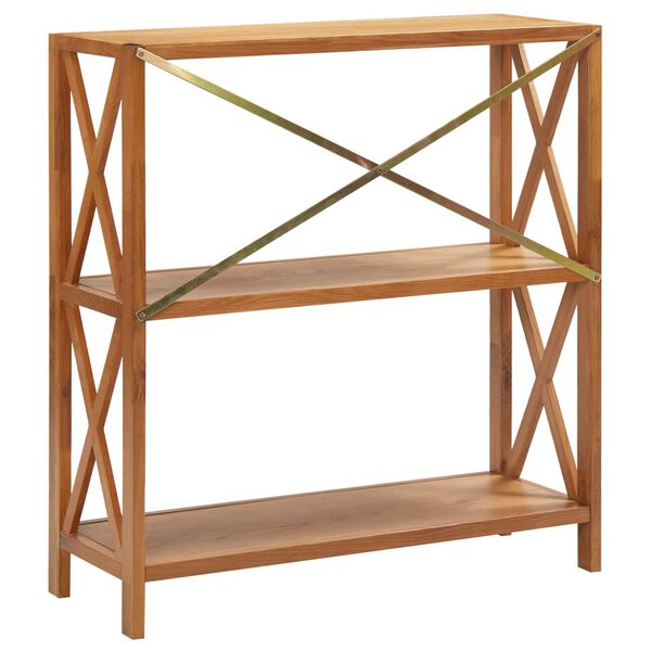 vidaXL Étagère à 3 niveaux 80x30x87 cm Bois de chêne massif