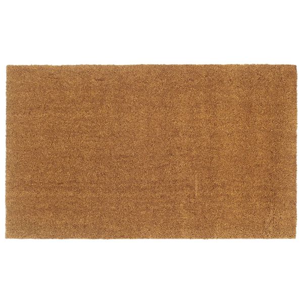vidaXL Tapis de porte naturel 90x150 cm fibre de coco touffet&eacute;