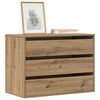 vidaXL Commode d'angle ch&ecirc;ne artisanal 80x41x58 cm bois d'ing&eacute;nierie