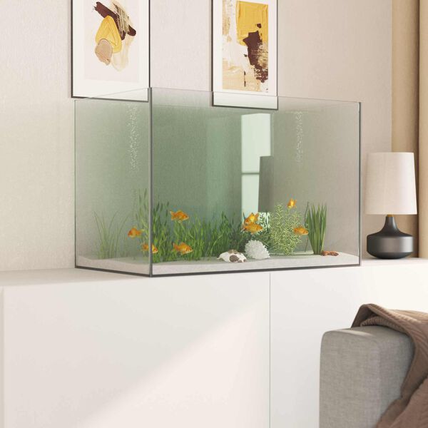 vidaXL Aquarium avec stockage Transparent 60 x 35 x 40 cm Verre