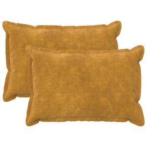 vidaXL Housse de coussin 2 pcs HOUTEN Jaune 30 x 50 cm
