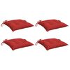 vidaXL Coussins de palette lot de 4 rouge 50x50x7 cm tissu oxford