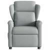 vidaXL Fauteuil de massage inclinable Gris clair Tissu