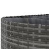 vidaXL Salon de jardin avec coussins 10 pcs gris r&eacute;sine tress&eacute;e