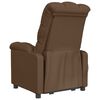vidaXL Fauteuil de massage Marron Tissu