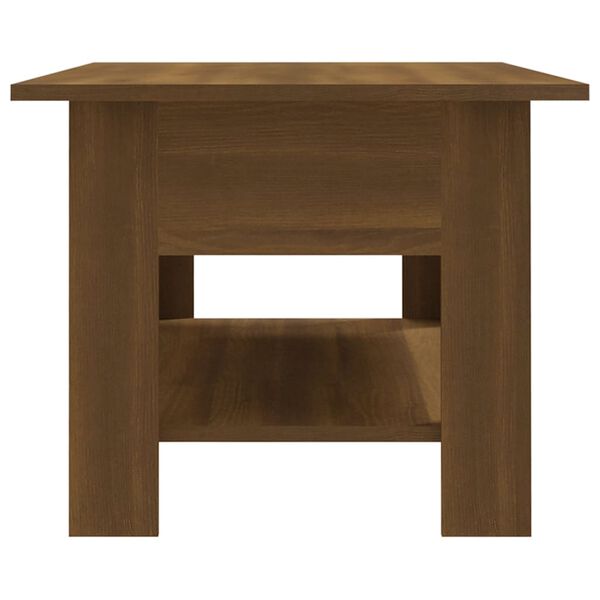 vidaXL Table basse chêne marron 102x55x42 cm bois d'ingénierie