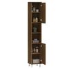 vidaXL Armoire de bain Chêne marron 30x30x179 cm Bois d'ingénierie