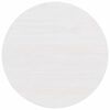 vidaXL Table basse Blanc 50 x 50 x 35 cm Bois massif en pin