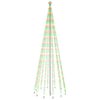 vidaXL Sapin de No&euml;l avec piquet 732 LED Color&eacute;es 500 cm