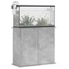 vidaXL Support d'aquarium en béton gris 81 x 36 x 73 cm Bois d'ingénierie