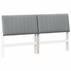 vidaXL T&ecirc;te de lit capitonn&eacute;e Gris clair 200 cm Pin massif