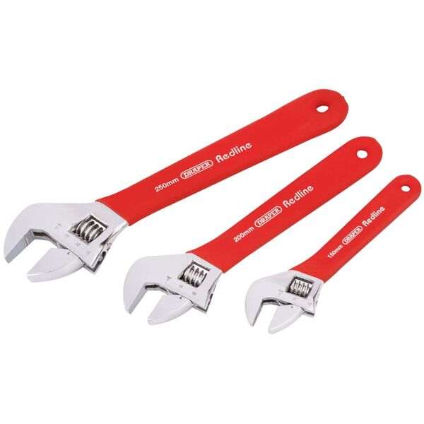 Draper Tools Jeu de cl&eacute;s &agrave; molette Redline 3 pi&egrave;ces 67634