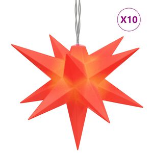 vidaXL Lumi&egrave;re de No&euml;l 10 LED rouge 10 cm