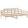 vidaXL Lit de jour avec toit sans matelas 90x200 cm bois massif