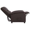vidaXL Fauteuil inclinable marron cuir v&eacute;ritable