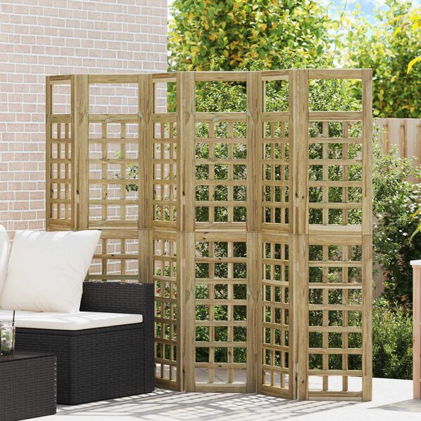 vidaXL Brise-vue 6 pcs Marron 240 x 180 cm Pin imprégné