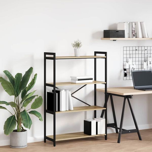 vidaXL &Eacute;tag&egrave;re Ch&ecirc;ne Sonoma 80 x 30 x 120 cm Bois d'ing&eacute;nierie