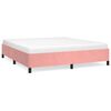 vidaXL Cadre de lit sans matelas rose 180x200 cm velours