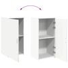 vidaXL Armoire de rangement blanc 50x45x103,5 cm bois d'ing&eacute;nierie