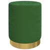 vidaXL Tabouret de rangement rond Vert Velours 31 x 37 cm