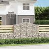 vidaXL Paniers &agrave; gabions arqu&eacute;s 14 pcs 200x50x140/160 cm Fer galvanis&eacute;