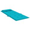 vidaXL Coussins de chaise &agrave; dossier haut lot de 6 turquoise