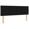 vidaXL T&ecirc;te de lit Noir 160 cm tissu