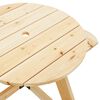 vidaXL Table de pique-nique pour 4 enfants avec trou de parasol rond