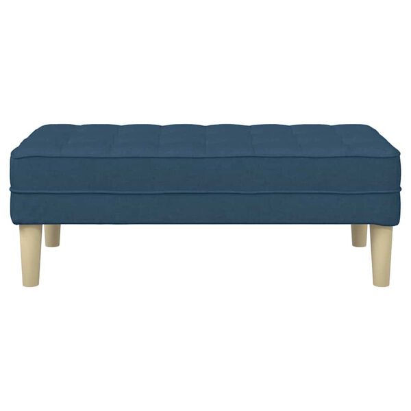 vidaXL banc Bleu 113 x 57 x 39 cm tissu