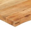 vidaXL Dessus de table 120x60x2,5 cm bord vivant bois massif manguier