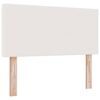 vidaXL T&ecirc;te de lit Cr&egrave;me 80 cm Tissu en velours c&ocirc;tel&eacute;
