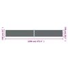 vidaXL Auvent latéral rétractable Anthracite 160x1200 cm