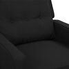 vidaXL Fauteuil de massage Noir Tissu