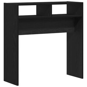 vidaXL Table console Chêne noir 78 x 30 x 80 cm Bois d'ingénierie