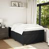 vidaXL Sommier &agrave; lattes de lit avec matelas noir 120x190 cm velours
