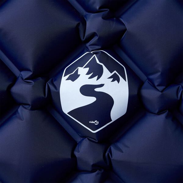 vidaXL Matelas de camping gonflable 1 personne bleu marine 190x58x6 cm