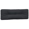 vidaXL Coussins de palette lot de 2 noir tissu