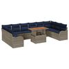 vidaXL Ensemble de canap&eacute; de jardin 11 pc 10-Nombre de places