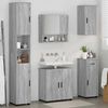 vidaXL Ensemble de mobilier de salle de bain 5 pcs Gris Sonoma