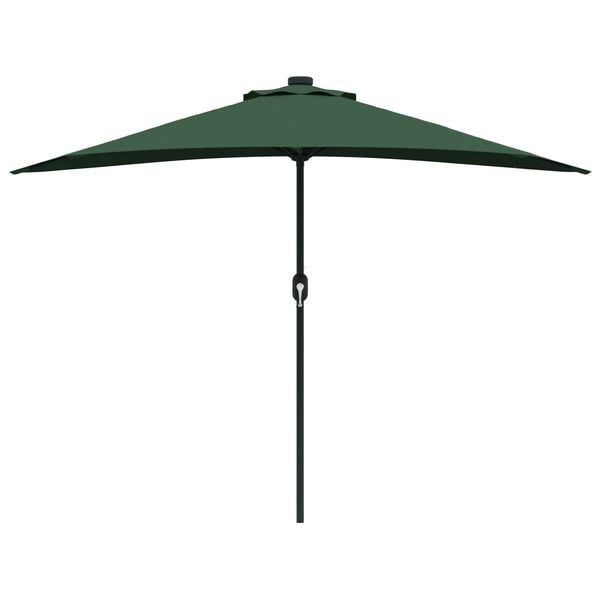 vidaXL Parasol de jardin Vert 294 x 150 x 224 cm Polyester et Acier