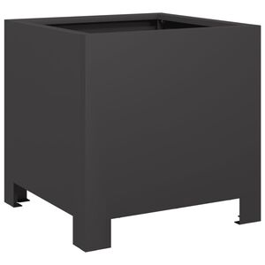 vidaXL Jardini&egrave;re noir 30x30x30 cm acier