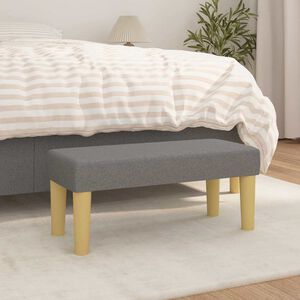 vidaXL Banc Gris fonc&eacute; 70x30x30 cm Tissu