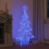 vidaXL Sapin de No&euml;l avec 160 LED Bleu 150 cm Acrylique