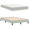 vidaXL Lit &agrave; ressorts avec matelas Gris clair 120 x 220 cm tissu