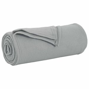 vidaXL plaid Gris 240 x 220 cm 0,76 kg Polaire