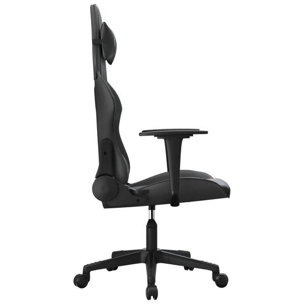 vidaXL Chaise de jeu Noir Similicuir