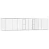 vidaXL Cage pour chien Argent&eacute; 600 x 200 x 200 cm Acier galvanis&eacute;