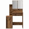 vidaXL Table de Toilette avec tiroir Bois ancien 80 x 35 x 132 cm