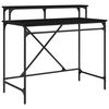 vidaXL Bureau Ch&ecirc;ne noir 100 x 50 x 90 cm Bois d'ing&eacute;nierie