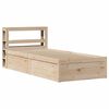 vidaXL Cadre de lit avec t&ecirc;te de lit 90x190 cm bois de pin massif